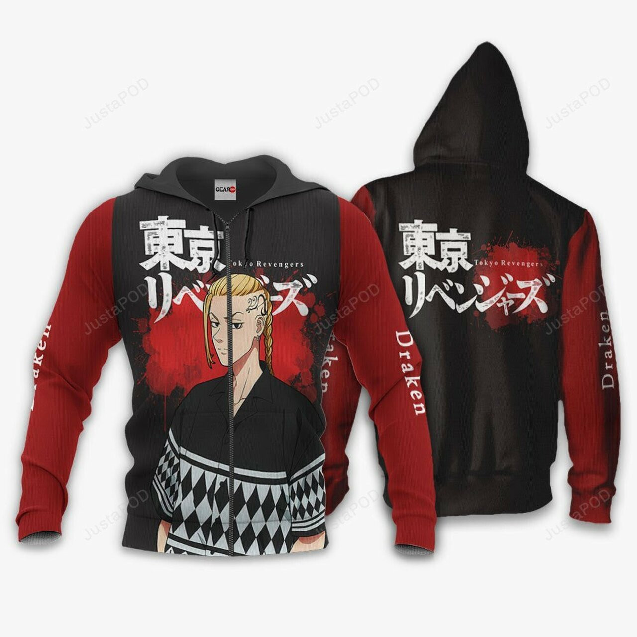 Ryuuguuji Ken Draken Anime Tokyo Revengers 3d All Over Print Hoodie