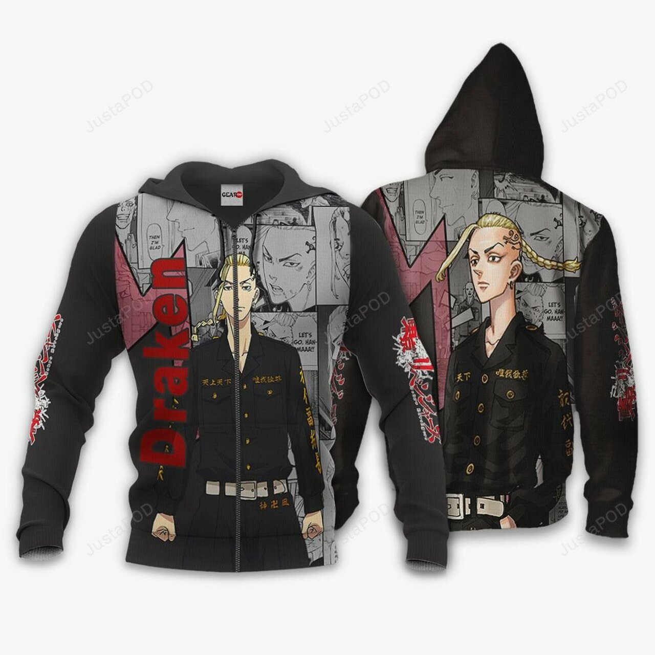 Ryuuguuji Ken Draken Anime Tokyo Revengers 3d All Over Print Hoodie