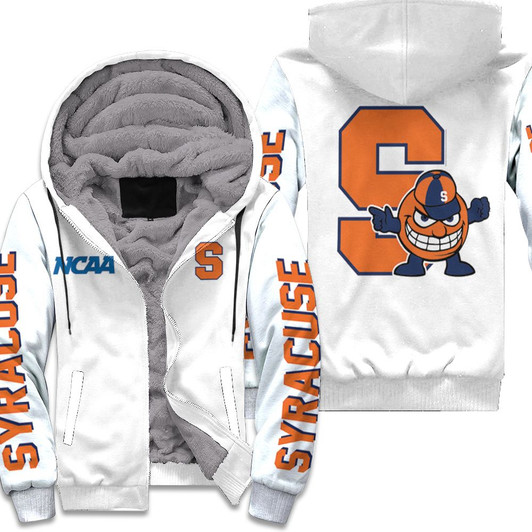 S200318211638Fjl Syracuse Orange Ncaa Bomber Jacket 3D Fleece Hoodie