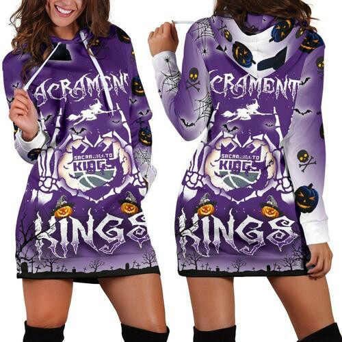 Sacramento Kings Hoodie Dress Sweater Dress Sweatshirt Dress 3d All Over Print For Women For Halloween Hoodie