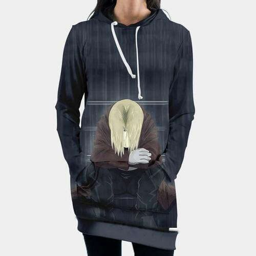 Sad Edward Hooded Dress 3d Hoodie Dress Sweater Dress Sweatshirt Dress Hoodie