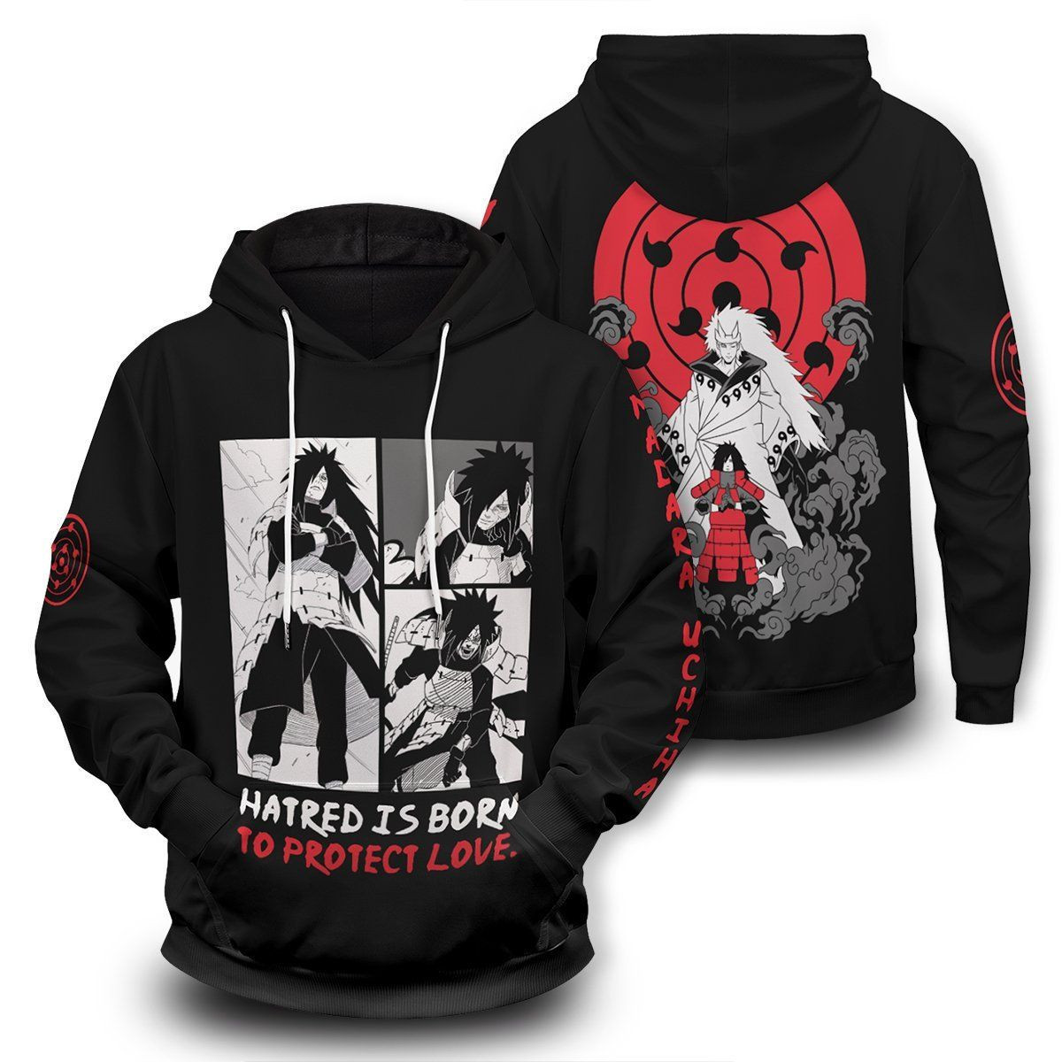 Sage Mode Madara Unisex 3D All Over Print Hoodie