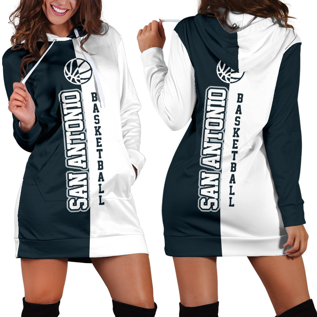 San Antonio Basketball Hoodie Dress 3d All Over Print For Women Hoodie