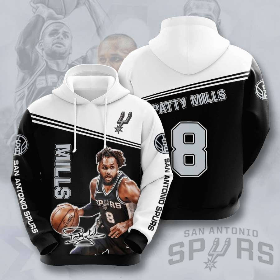 San Antonio Spurs No1707 Custom Hoodie 3D