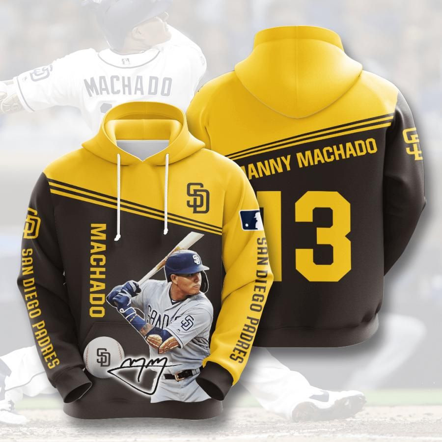 San Diego Padres No1724 Custom Hoodie 3D Size S to 5XL