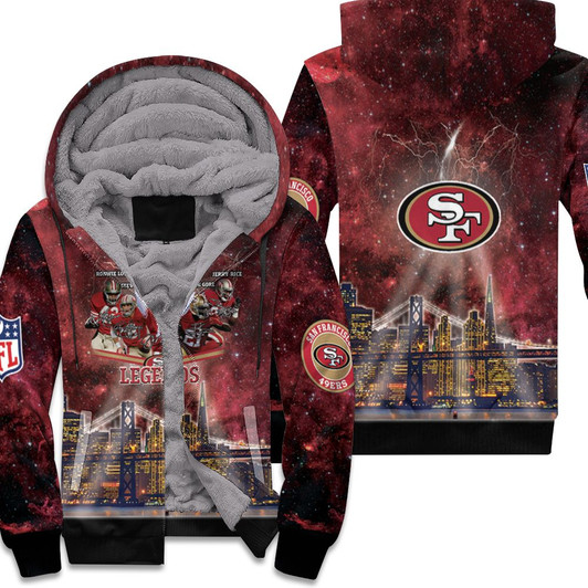 San Francisco 49Ers City Night Light Galaxy Signed 3D Fleece Hoodie