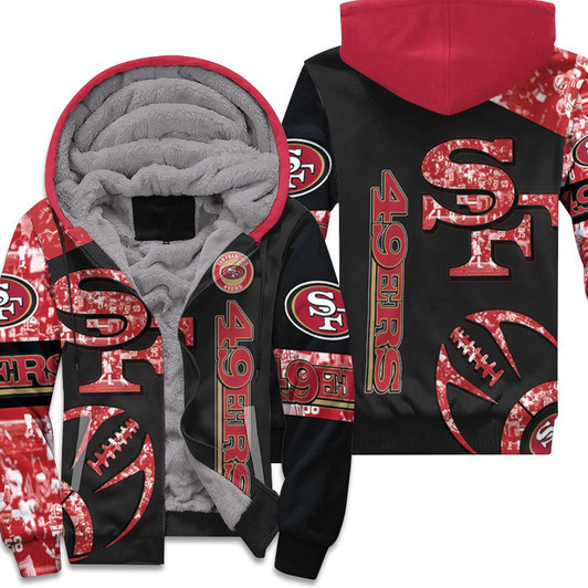 San Francisco 49Ers Nfl 3D Fleece Hoodie