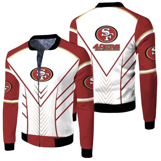 San Francisco 49Ers Nfl Lover Fleece Bomber Jacket