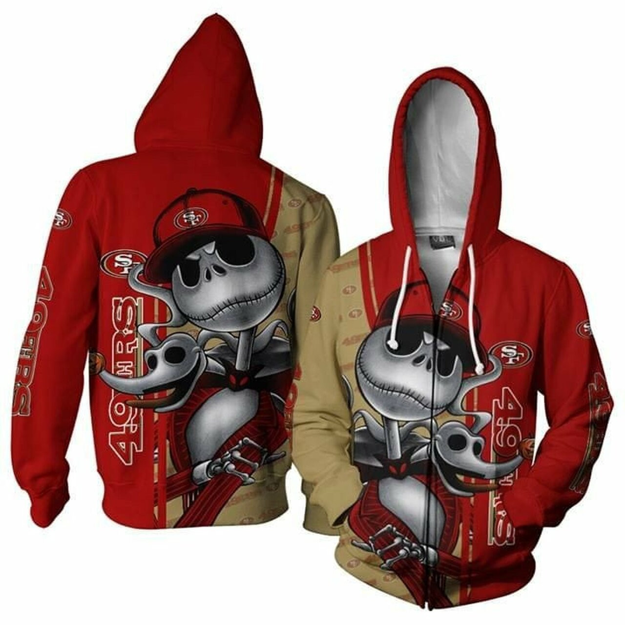 San Francisco 49ers 3d All Over Print Hoodie