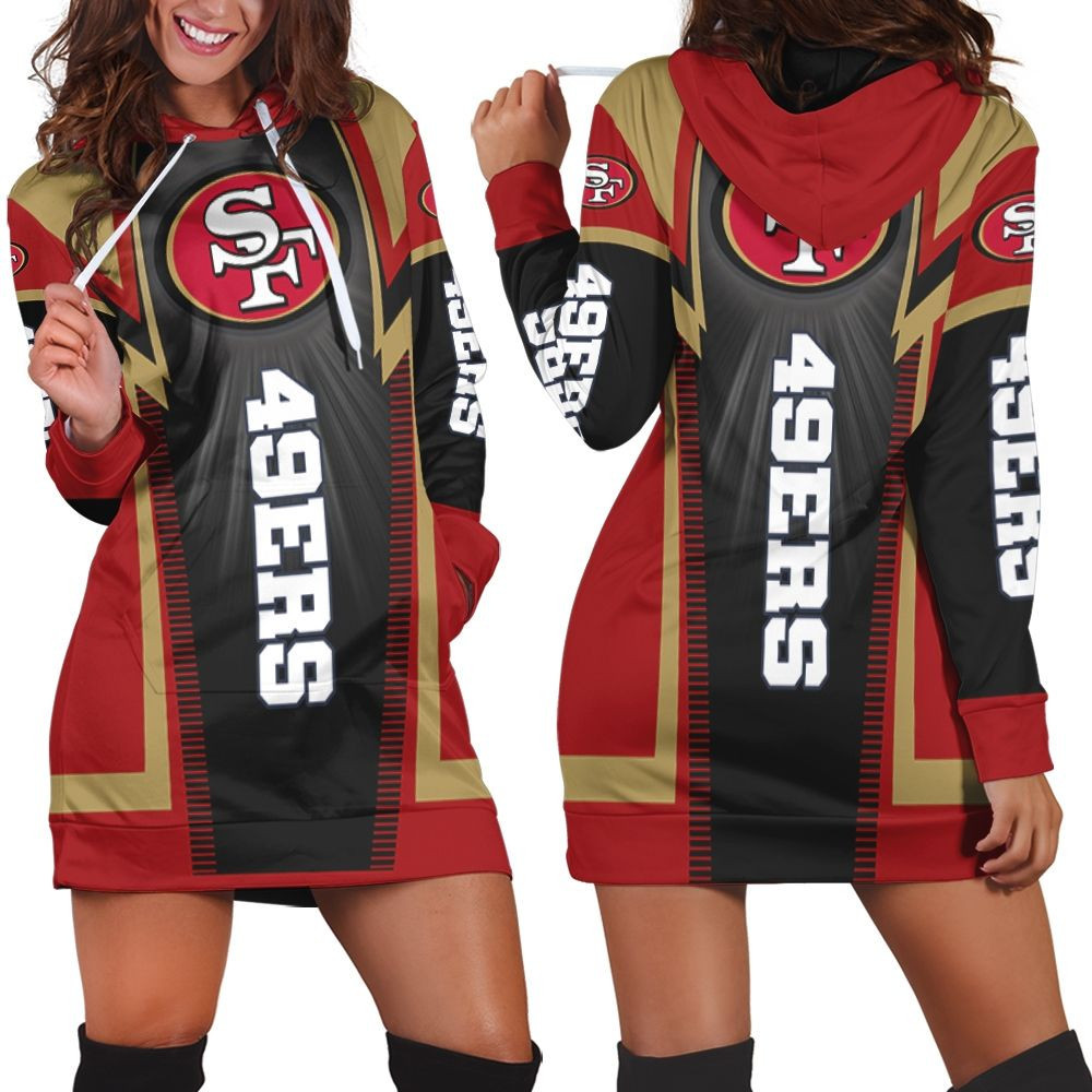 San Francisco 49ers For Fans Hoodie Dress Sweater Dress Sweatshirt Dress