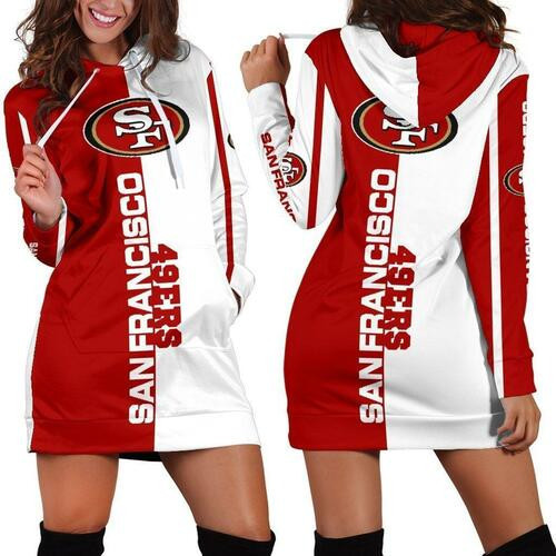 San Francisco 49ers Hoodie Dress Sweater Dress Sweatshirt Dress 3d All Over Print For Women Hoodie