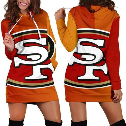 San Francisco 49ers Hoodie Dress Sweater Dress Sweatshirt Dress 3d All Over Print For Women Hoodie