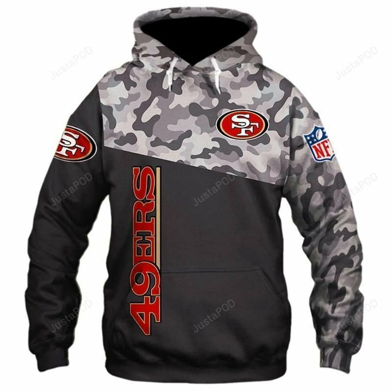 San Francisco 49ers Military For Unisex 3d All Over Print Hoodie