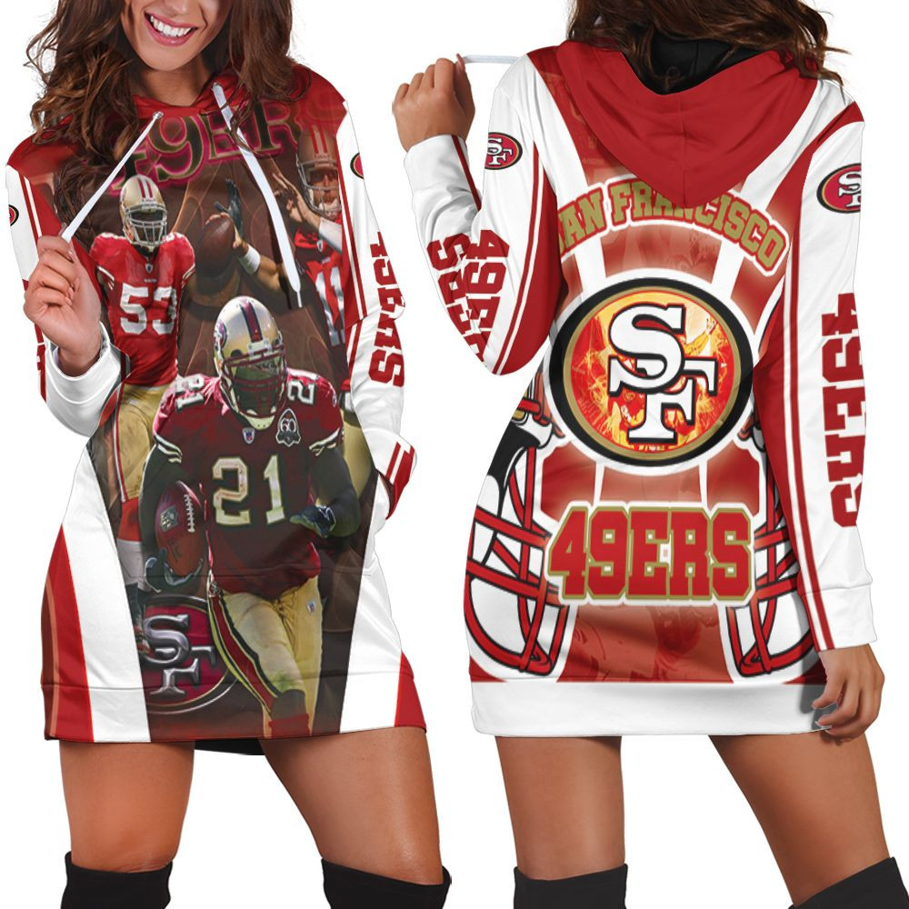 San Francisco 49ers Nfc West Division 2021 Super Bowl For Fans Hoodie Dress Sweater Dress Sweatshirt Dress