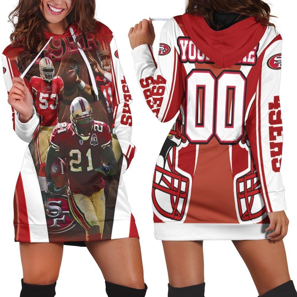 San Francisco 49ers Nfc West Division 2021 Super Bowl For Fans Personalized Hoodie Dress Sweater Dress Sweatshirt Dress