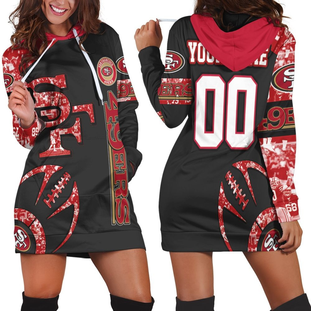 San Francisco 49ers Nfl 3d Hoodie Dress Sweater Dress Sweatshirt Dress