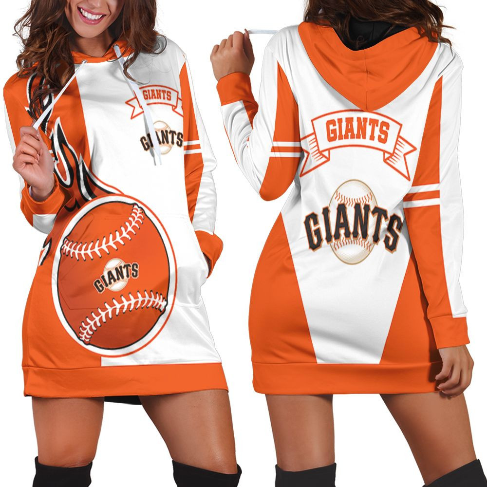 San Francisco Giants 3d Hoodie Dress Sweater Dress Sweatshirt Dress
