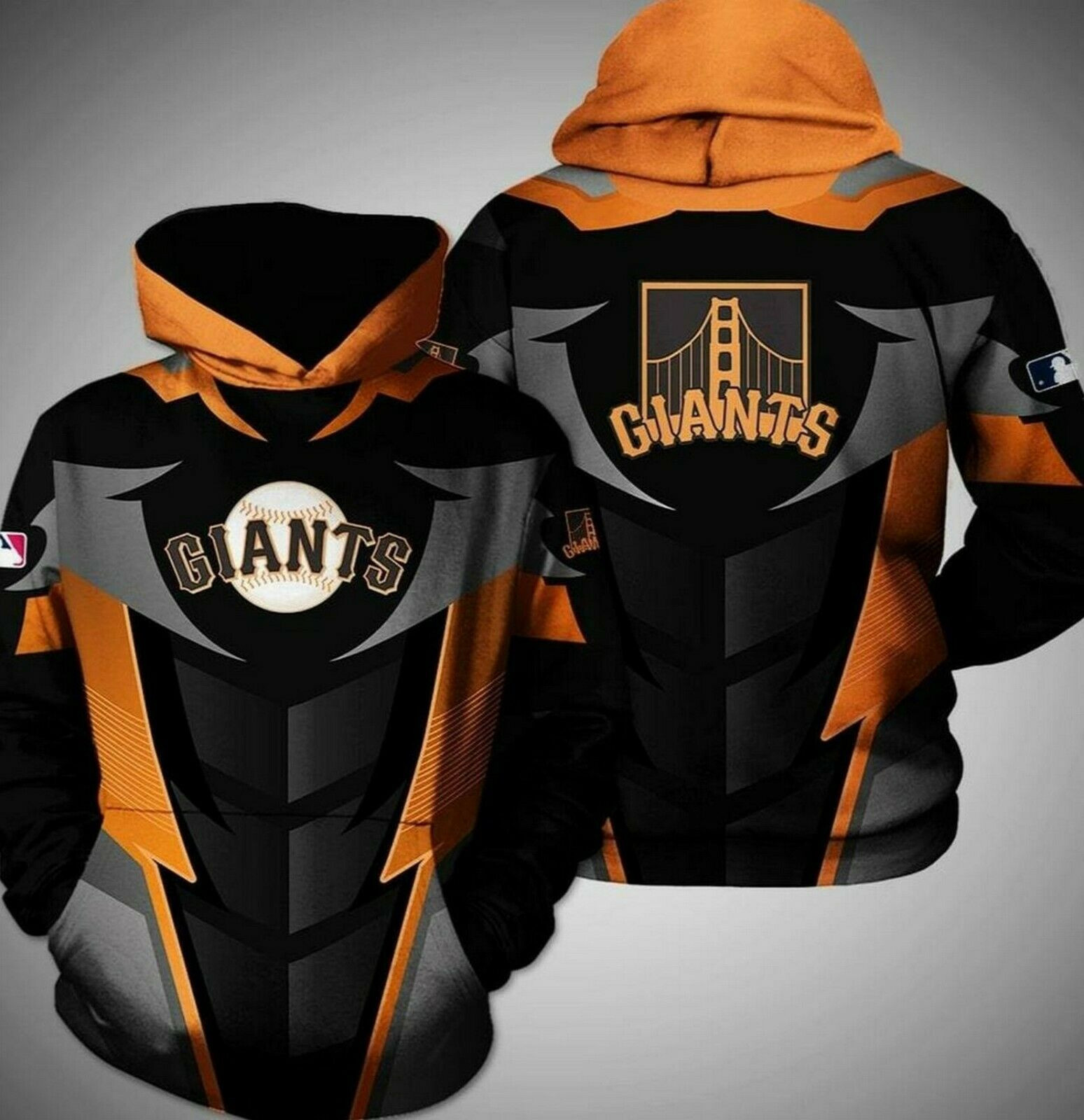 San Francisco Giants Apparel Hoodie 3D All Over Printed Size S