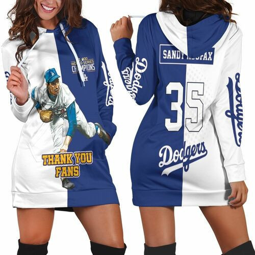 Sandy Koufax La Dodgers Hoodie Dress Sweater Dress Sweatshirt Dress