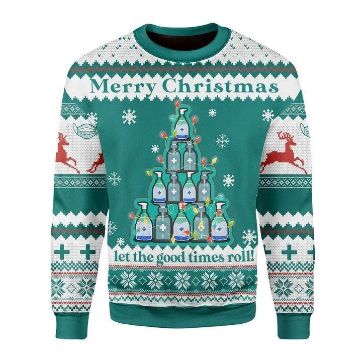 Sanitizer Ugly Christmas Sweater