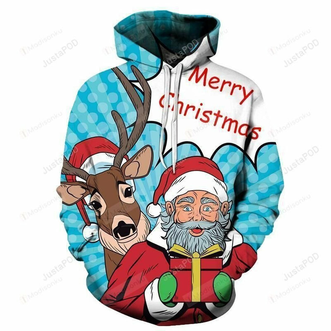 Santa Christmas For Unisex 3d All Over Print Hoodie