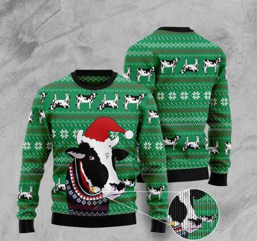 Santa Cow Ugly Christmas Sweater Ugly Sweater For Men Women