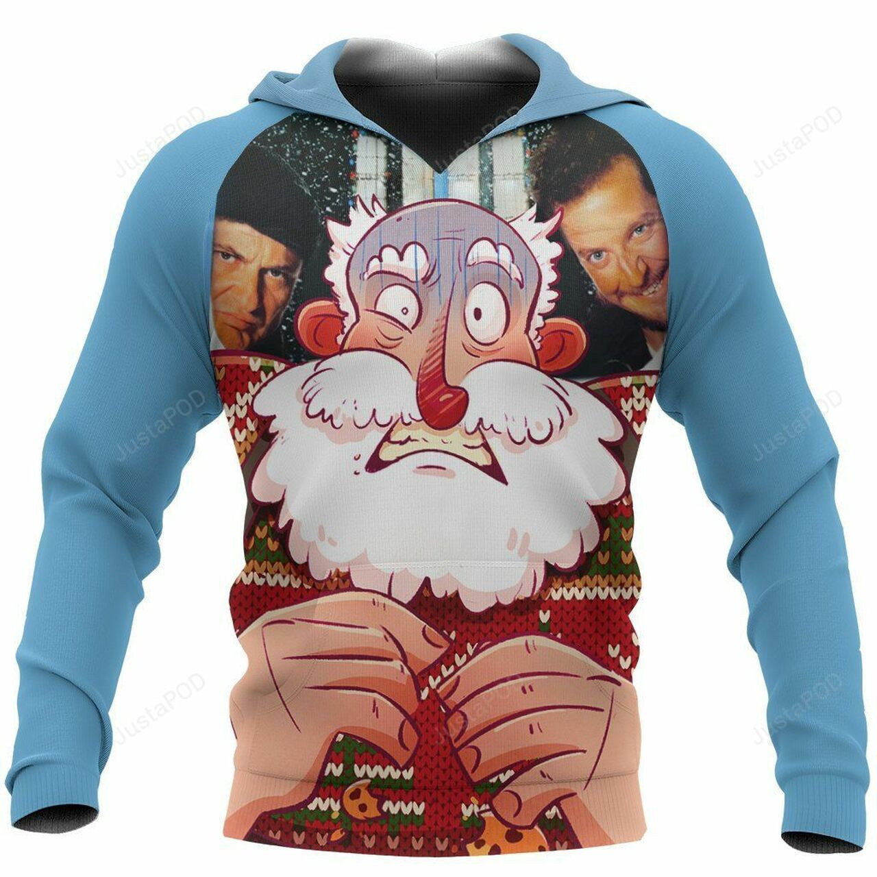 Santa Home Alone Christmas For Unisex 3d All Over Print Hoodie
