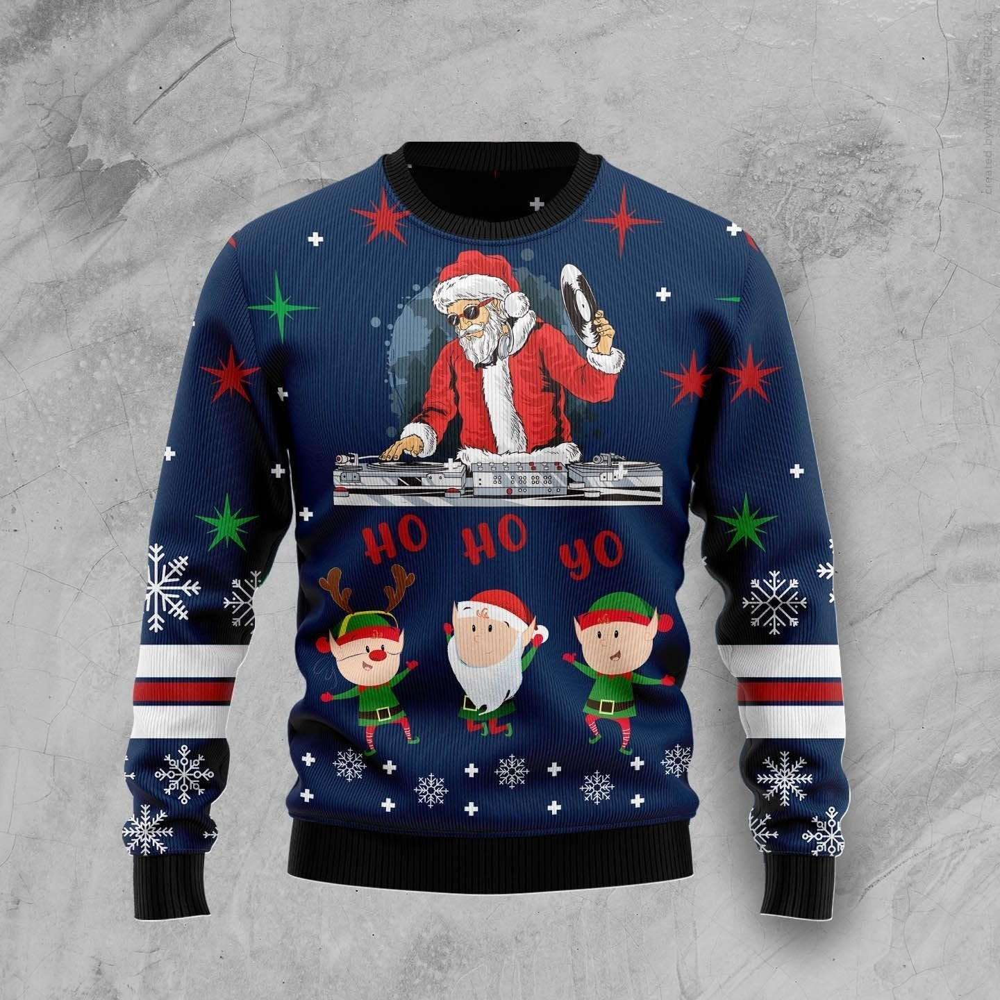 Santa Party Club Ugly Christmas Sweater Ugly Sweater For Men Women