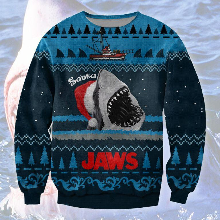 Santa Shark Ugly Christmas Sweater