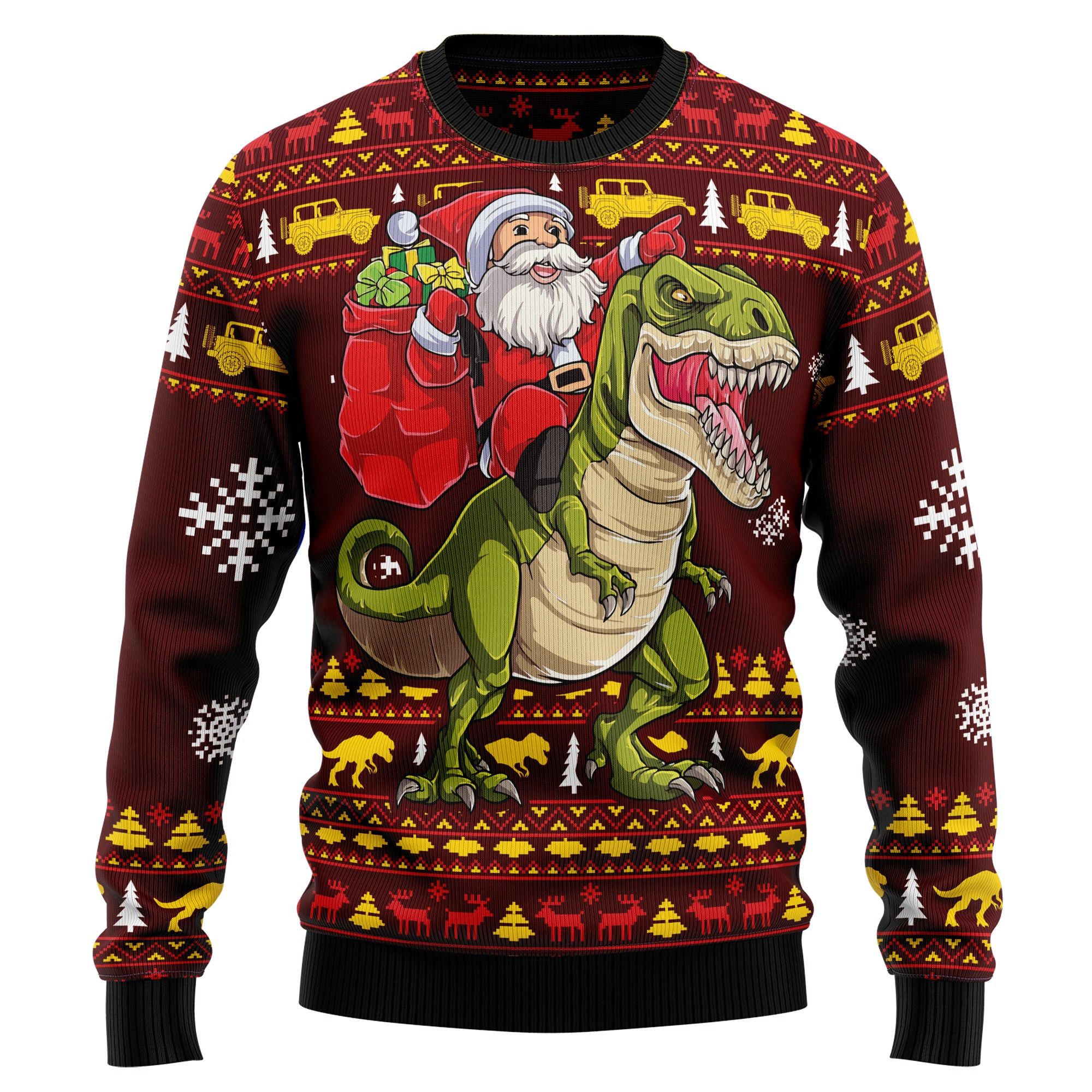 Santassic Park Ugly Christmas Sweater