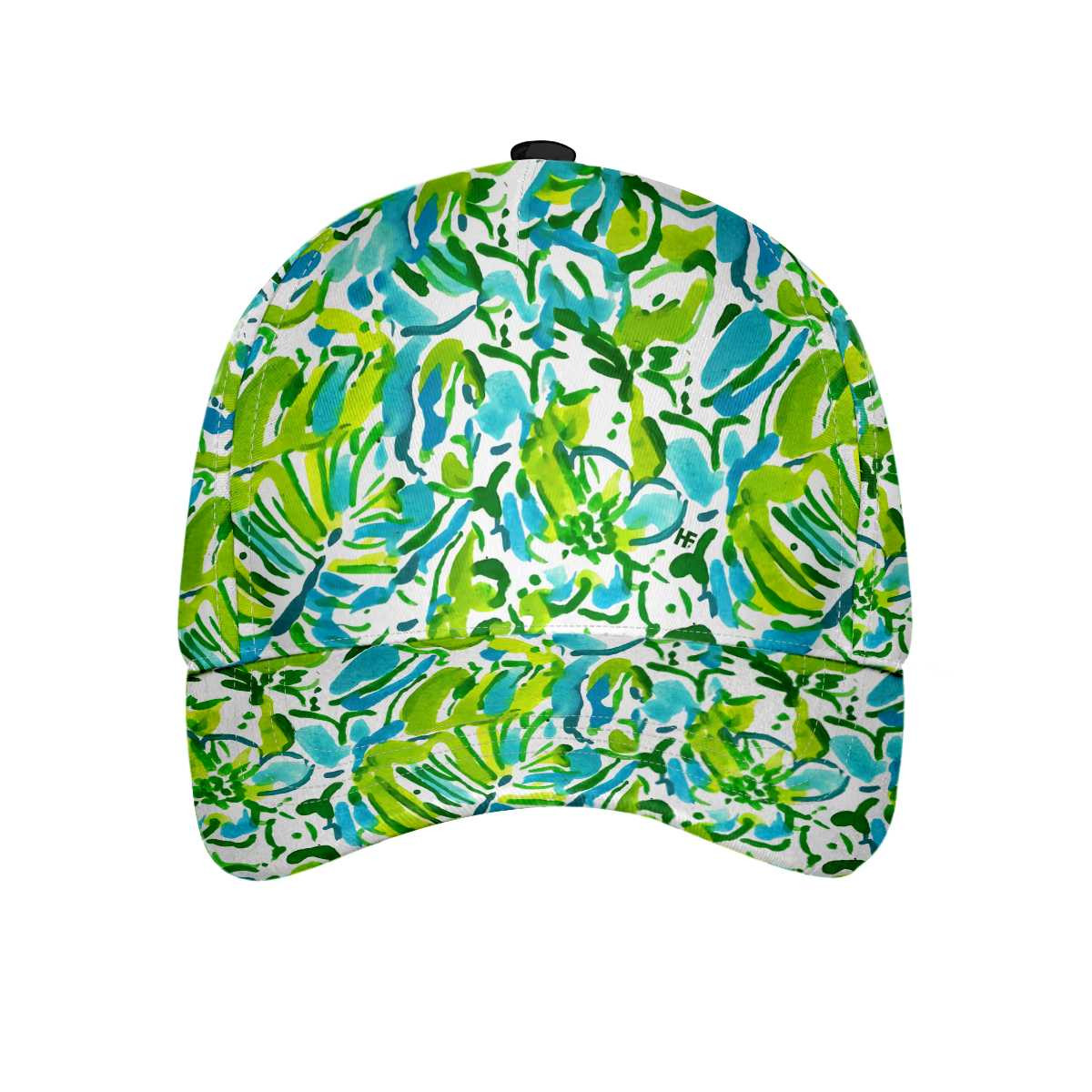 Sassy Green Tropical Leaves Classic Cap Cool Tropical Baseball Cap