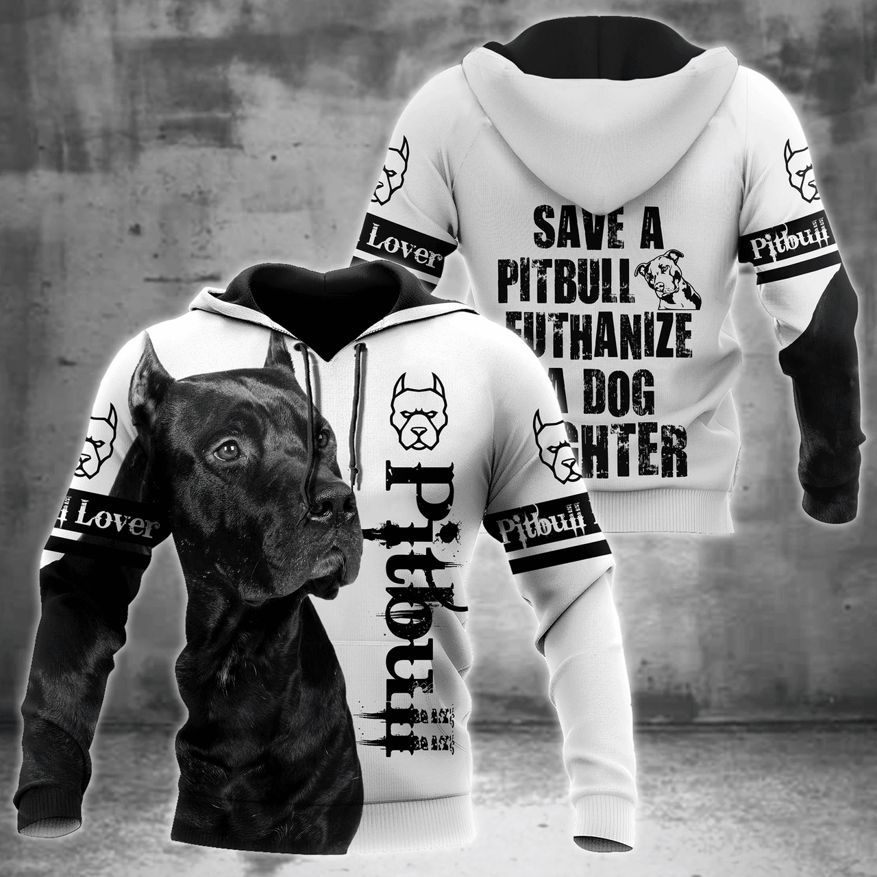 Save The Pit Bull Terrier 3d All Over Print Hoodie For Men Women Fu