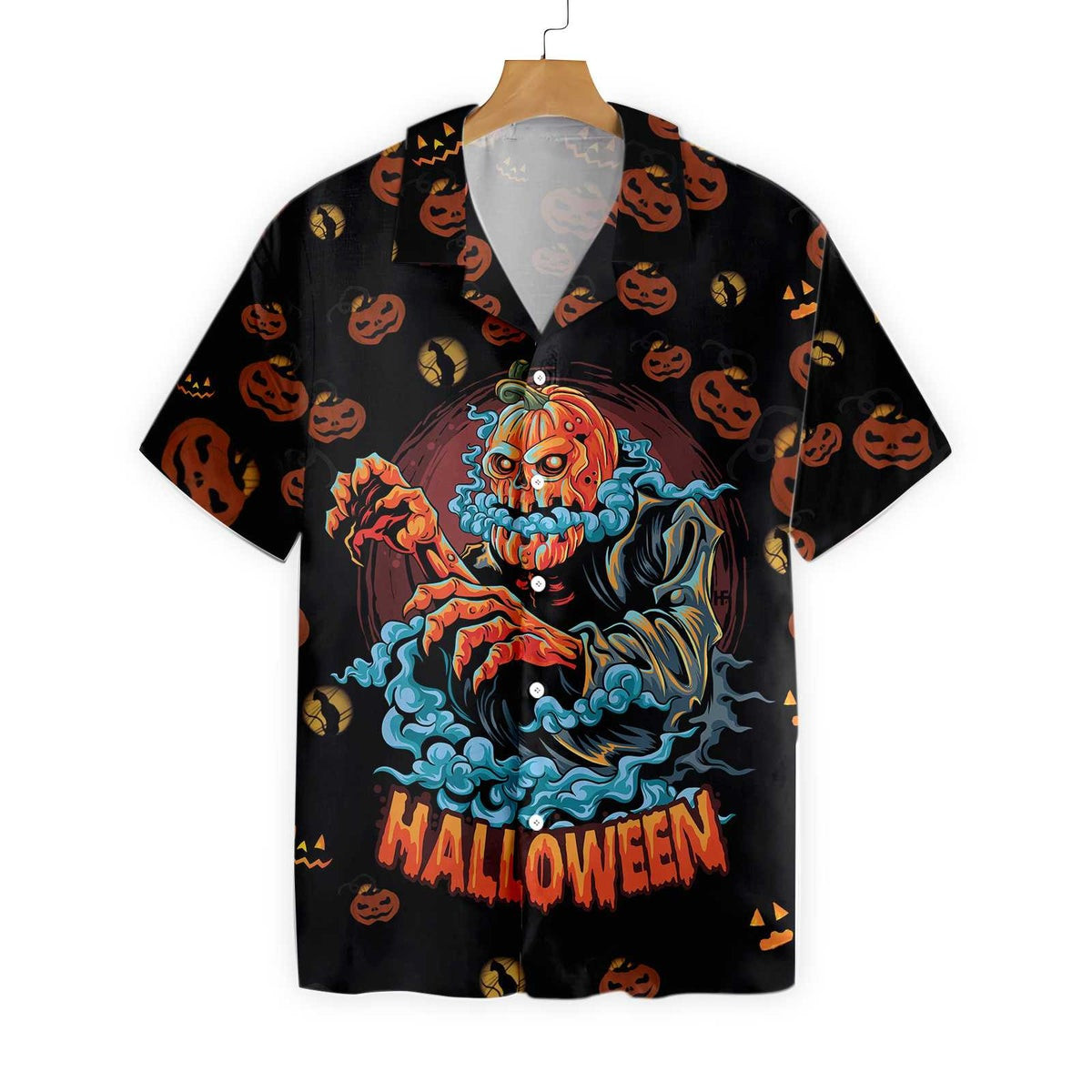 Scary Pumpkin For Halloween Night Hawaiian Shirt