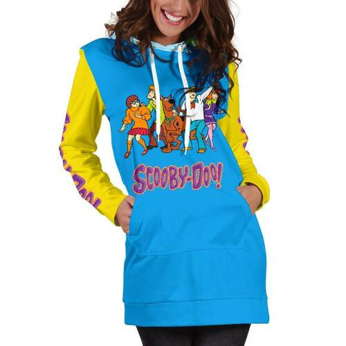 Scooby Doo Hoodie Dress Sweater Dress Sweatshirt Dress 3d All Over Print For Women Hoodie