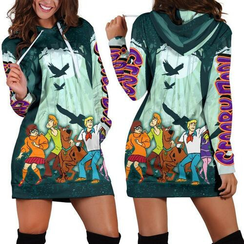 Scooby Doo Hoodie Dress Sweater Dress Sweatshirt Dress 3d All Over Print For Women Hoodie