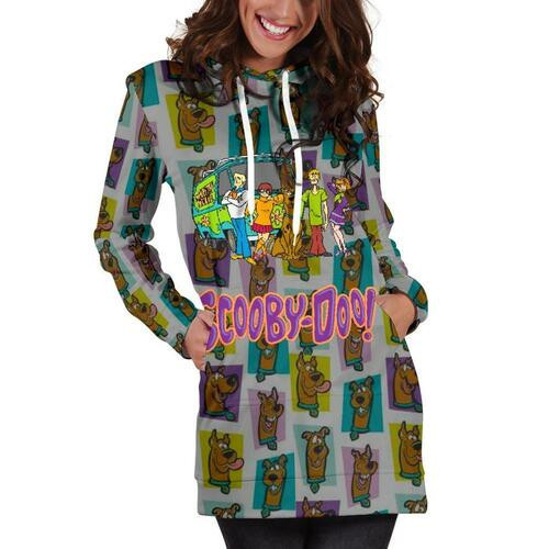 Scooby Doo Hoodie Dress Sweater Dress Sweatshirt Dress 3d All Over Print For Women Hoodie