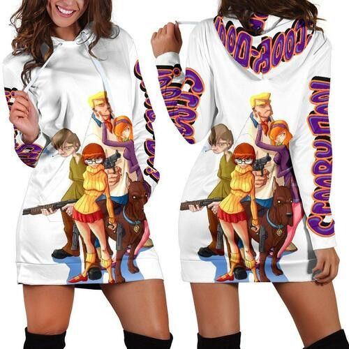 Scooby Doo Hoodie Dress Sweater Dress Sweatshirt Dress 3d All Over Print For Women Hoodie