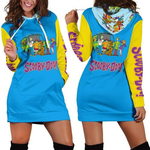 Scooby Doo Hoodie Dress Sweater Dress Sweatshirt Dress 3d All Over Print For Women Hoodie