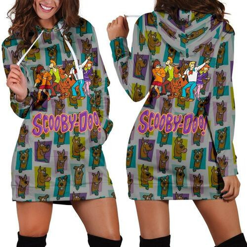 Scooby Doo Hoodie Dress Sweater Dress Sweatshirt Dress 3d All Over Print For Women Hoodie