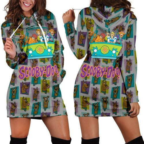 Scooby Doo Hoodie Dress Sweater Dress Sweatshirt Dress 3d All Over Print For Women Hoodie