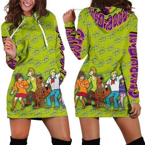 Scooby Doo Hoodie Dress Sweater Dress Sweatshirt Dress 3d All Over Print For Women Hoodie