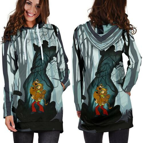 Scooby Doo Hoodie Dress Sweater Dress Sweatshirt Dress 3d All Over Print For Women Hoodie