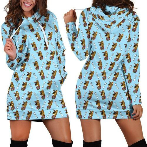 Scooby Doo Hoodie Dress Sweater Dress Sweatshirt Dress 3d All Over Print For Women Hoodie