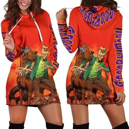 Scooby Doo Hoodie Dress Sweater Dress Sweatshirt Dress 3d All Over Print For Women Hoodie