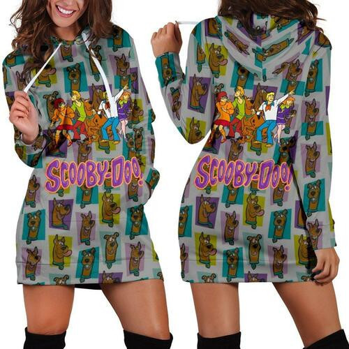 Scooby Doo Hoodie Dress Sweater Dress Sweatshirt Dress 3d All Over Print For Women Hoodie