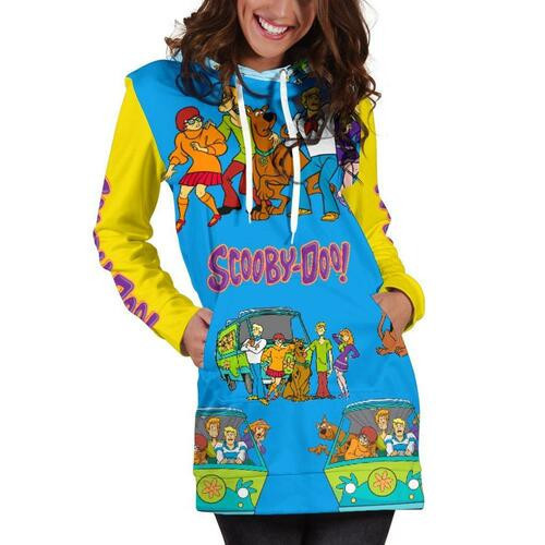 Scooby Doo Hoodie Dress Sweater Dress Sweatshirt Dress 3d All Over Print For Women Hoodie