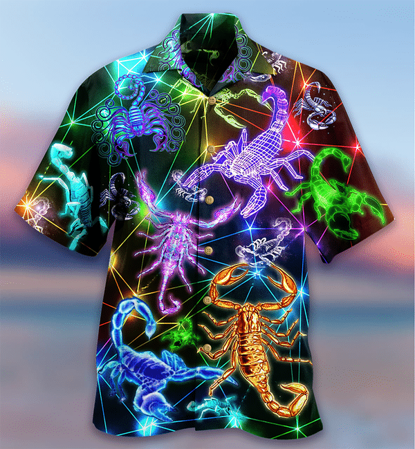 Scorpion Neon Style Limited Edition - Hawaiian Shirt Hawaiian Shirt For Men