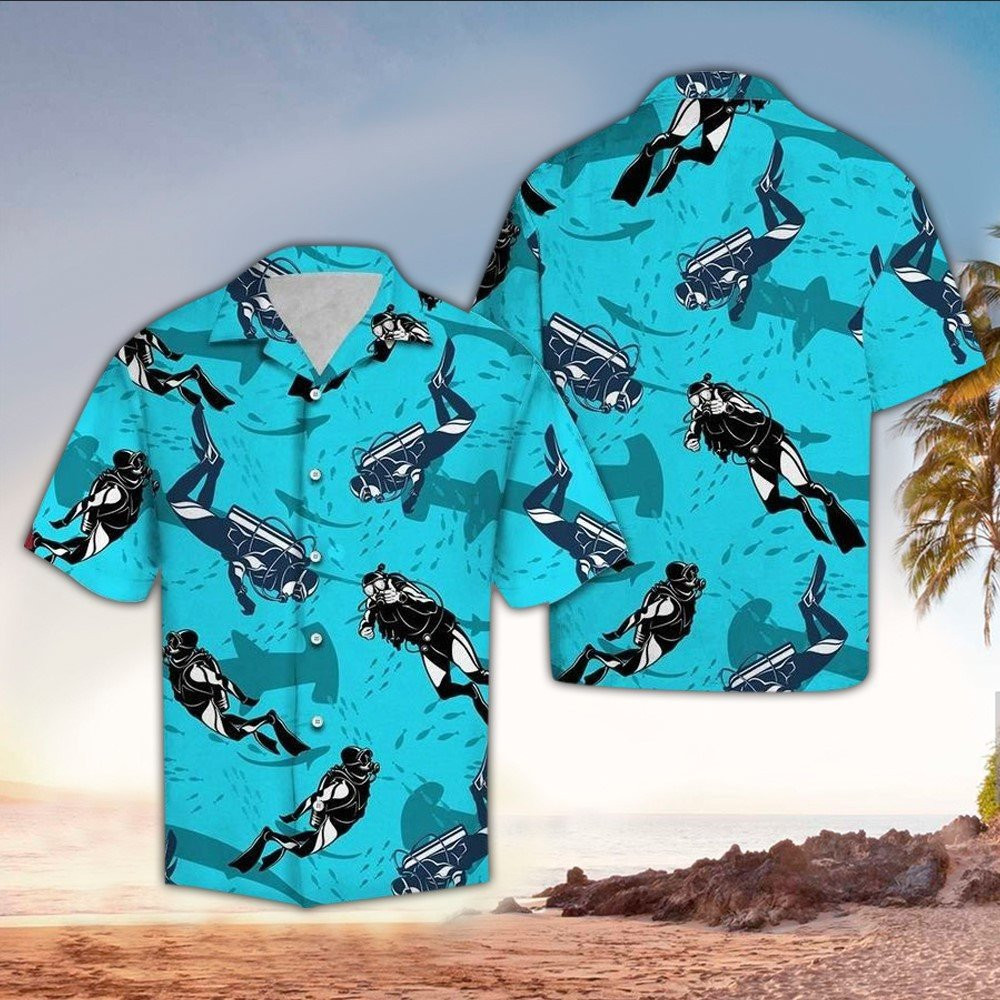 Scuba Aloha Shirt Perfect Hawaiian Shirt For Scuba Lover Summer Aloha Shirt