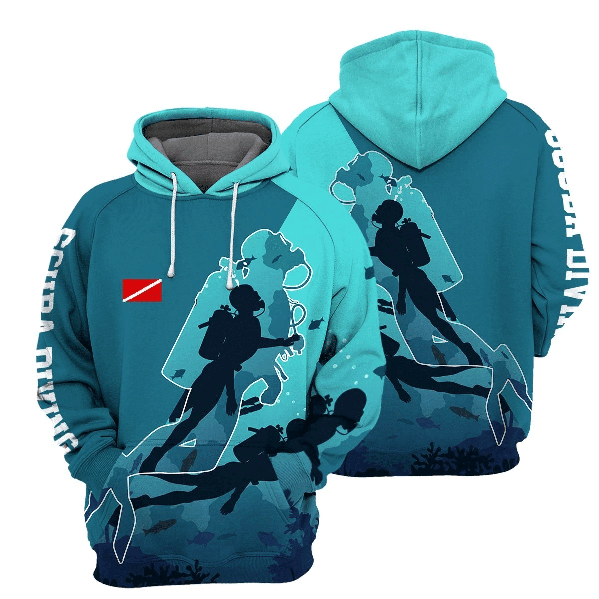 Scuba Diving 3D All Over Print | Hoodie | For Men & Women | Fu