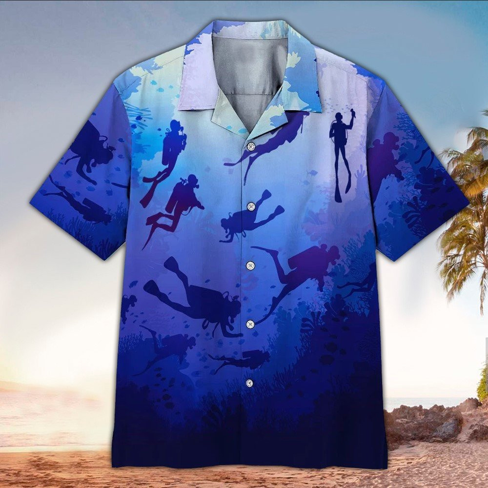 Scuba Hawaiian Shirt Perfect Gift Ideas For Scuba Lover Summer Aloha Shirt